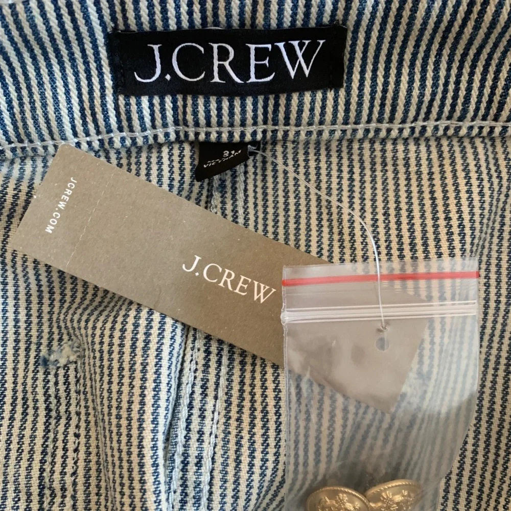 JCrew Striped Denim Mini Skirt - Picture 8 of 8